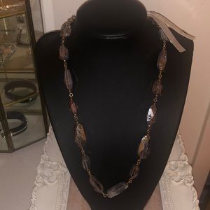 NWT Kate Spade Treasure Trove Goldtone & Cubic Zirconia Patina Necklace.